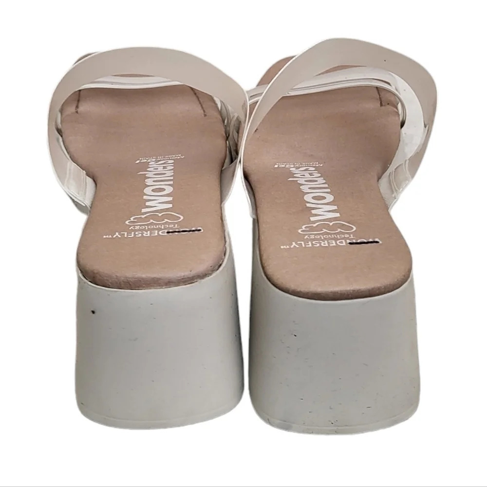 Wonders D-1002 Platform Slide Sandals - Picture 3 of 9